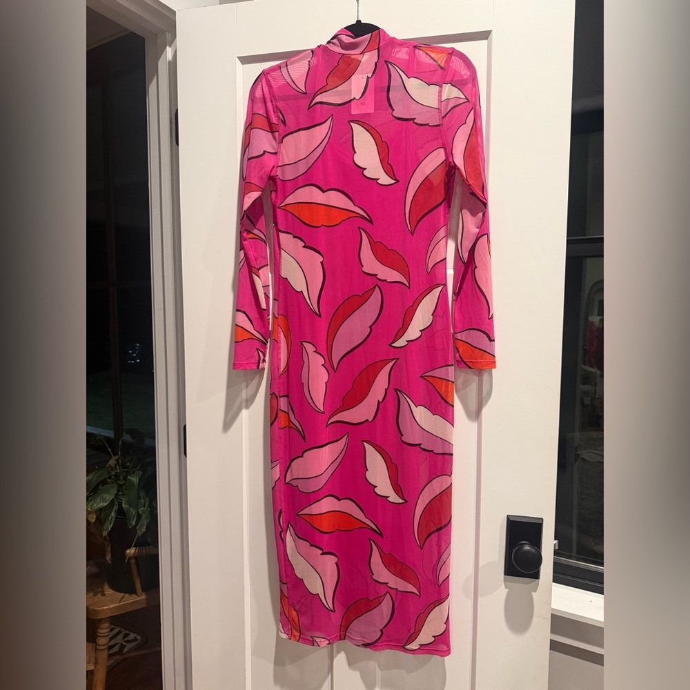 Pink Feather Dress - Picture 2 of 2